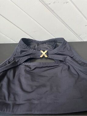 Savage X Fenty Black 3X (20-22) Sports Bra with Gold X Accent